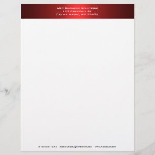 Black and Red Business Letterhead