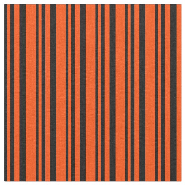 Black and Red Coloured Lined/Striped Pattern Fabric (Close Up)