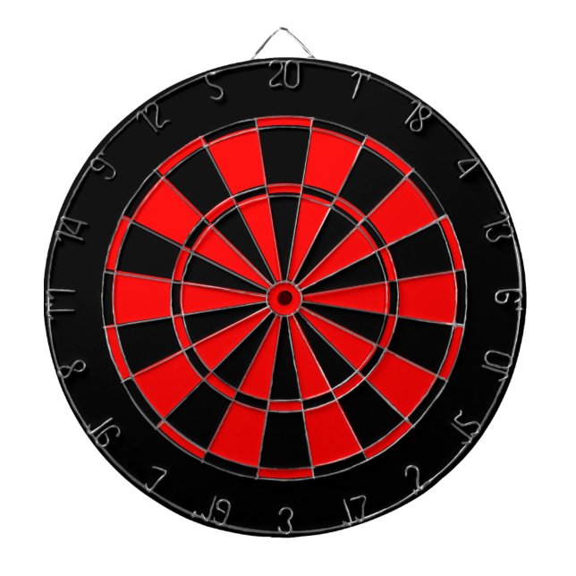 black and red dartboard (Front)