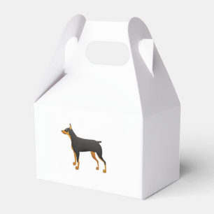 black and red dobie new toon favour box