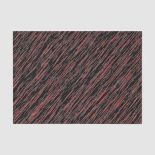 Black and Red Grunge Pattern Tissue Paper