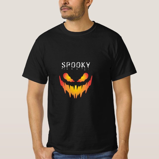 Black and Red Halloween T-Shirt (Front)