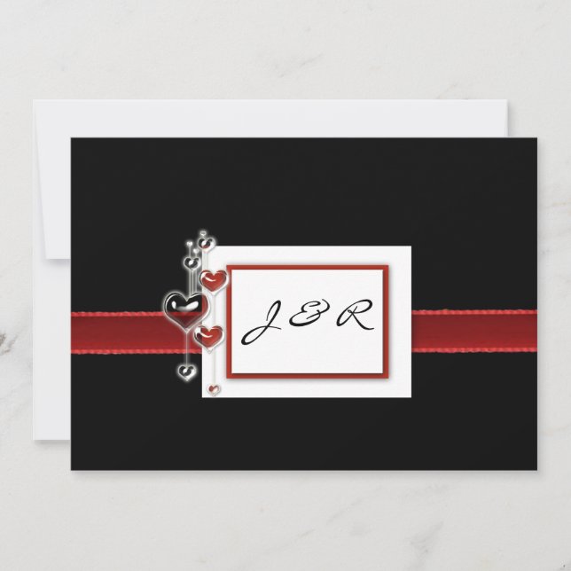 Black and red invitation (Front)