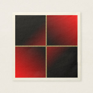 Black and Red Napkin