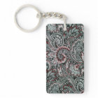Black and Red Paisley Pattern Car Mats