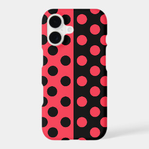 Black and Red Polka Dots Samsung Galaxy Case