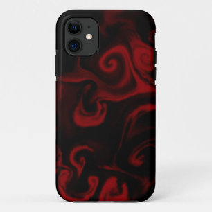 black and red smoke iPhone 11 case