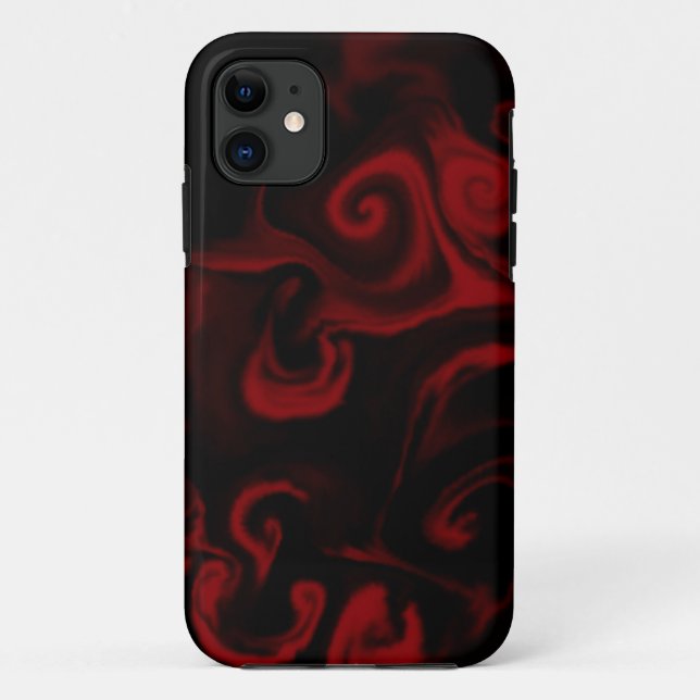 black and red smoke Case-Mate iPhone case (Back)