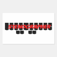 Black and Red Stenographer Steno Machine Keys