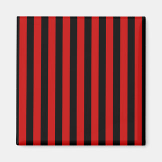 Black and Red Stripe Magnet
