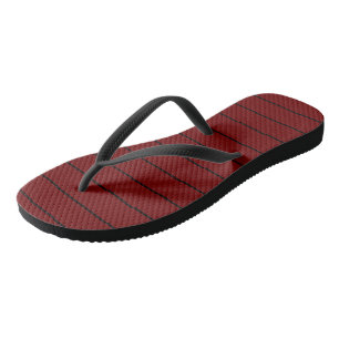Black and Red Stripes Jandals