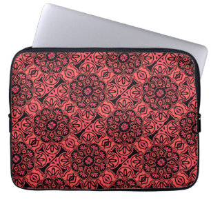  Black and Red Tribal Laptop sleeve