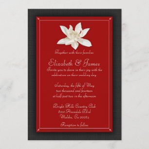 Black And Red Wedding Invitations