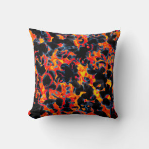 Black and Red Yellow Cushion