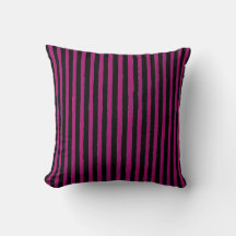 Black and Shocking Pink Stripes Pattern