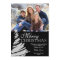 Black and Silver Christmas Tree Holiday Photo Card