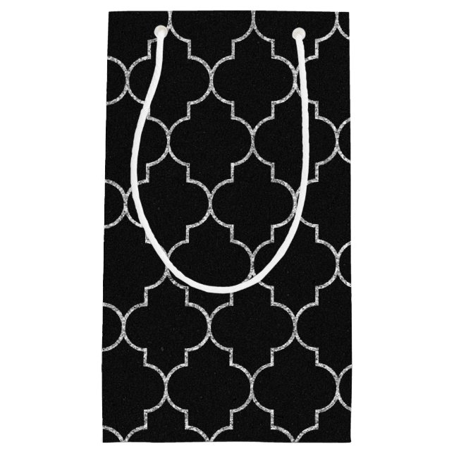 Black and silver gift bag (Front)