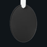 Black and Silver-Grey Acrylic Ornament<br><div class="desc">Black and grey give balance to any space.</div>