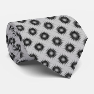 Black and Silver Pattern Tie