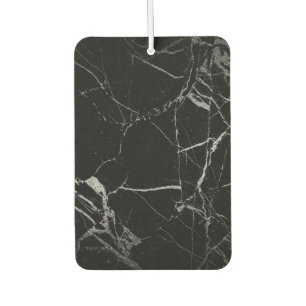 Black and Silver Vein Marble Car Air Freshener