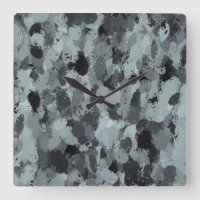 Black and Smokey Pastel Blue 3216