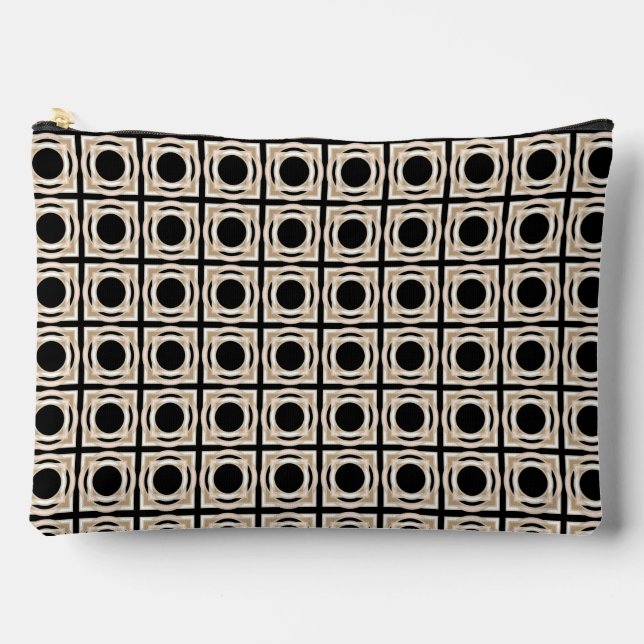Black and Tan  Accessory Pouch (Front)