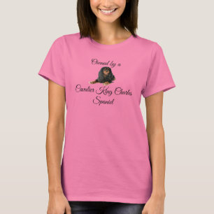 Black and Tan Cavalier King Charles Spaniel Dog T-Shirt