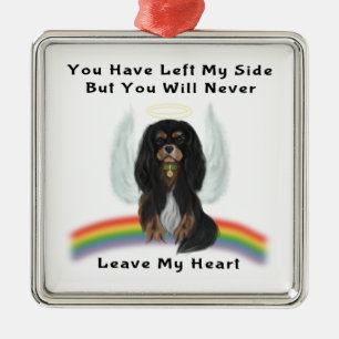 Black and Tan Cavalier Pet Loss Gifts Metal Tree Decoration