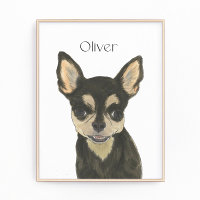 Black and Tan Chihuahua Art