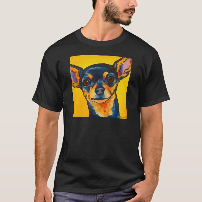 Black and Tan Chihuahua T-Shirt (Front)
