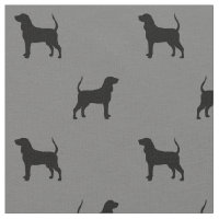 Black and Tan Coonhound Dog Silhouettes Patterned