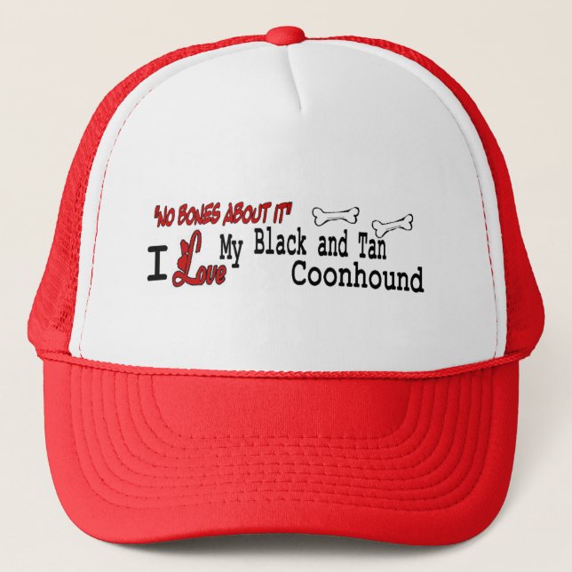 Black and Tan Coonhound Gifts Trucker Hat (Front)