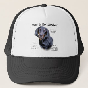 Black and Tan Coonhound History Trucker Hat