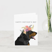 Black and Tan Coonhound Mother's Day