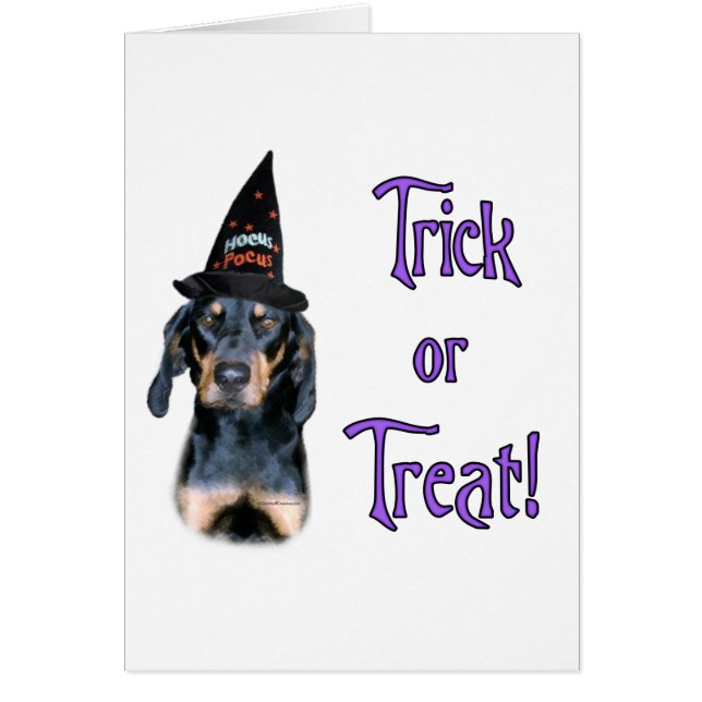 Black and Tan Coonhound Trick (Front)