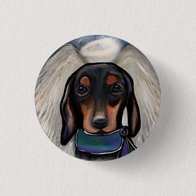Black and Tan Dachshund 3 Cm Round Badge (Front)