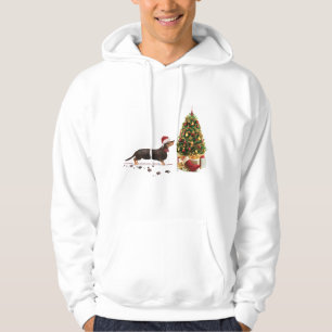 Black and Tan Dachshund Funny Christmas Dog Hoodie