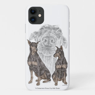 Black and Tan Doberman Dogs Case-Mate iPhone Case