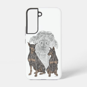 Black and Tan Doberman Dogs Samsung Galaxy Case