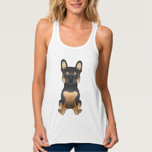 Black And Tan French Bulldog / Frenchie Cute Dog Singlet