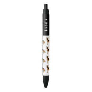 Black And Tan German Shepherd Dog With Custom Name Ink Pen