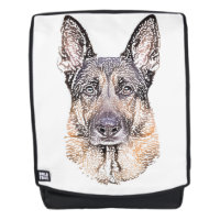 Black and Tan German Shepherd Portrait