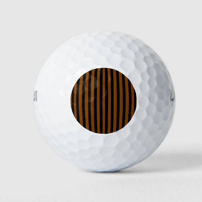 Black and Tan Golf Balls (Front)