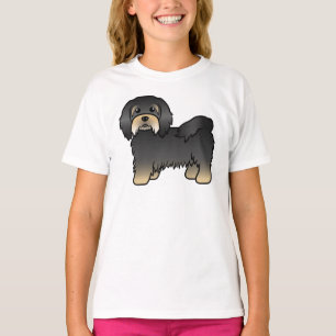 Black And Tan Havanese Cute Cartoon Dog T-Shirt