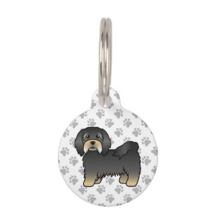 Black And Tan Havanese Cute Dog & Pet's Info Pet Tag