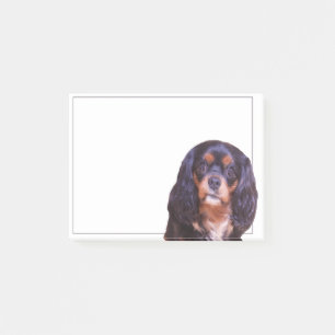 Black And Tan King Charles Spaniel Post It note