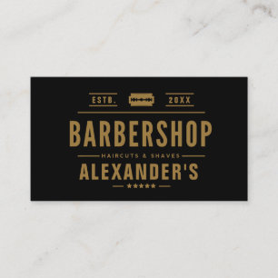 Black and Tan Modern Business Card