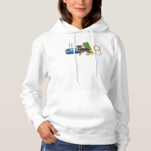 Black And Tan Rottweiler With Agility Equipment Hoodie