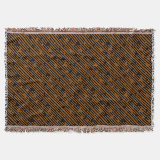 Black and Tan Throw Blanket (Front)