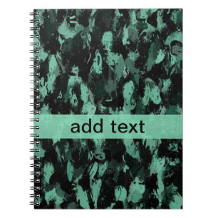 Black and Teal Notebook